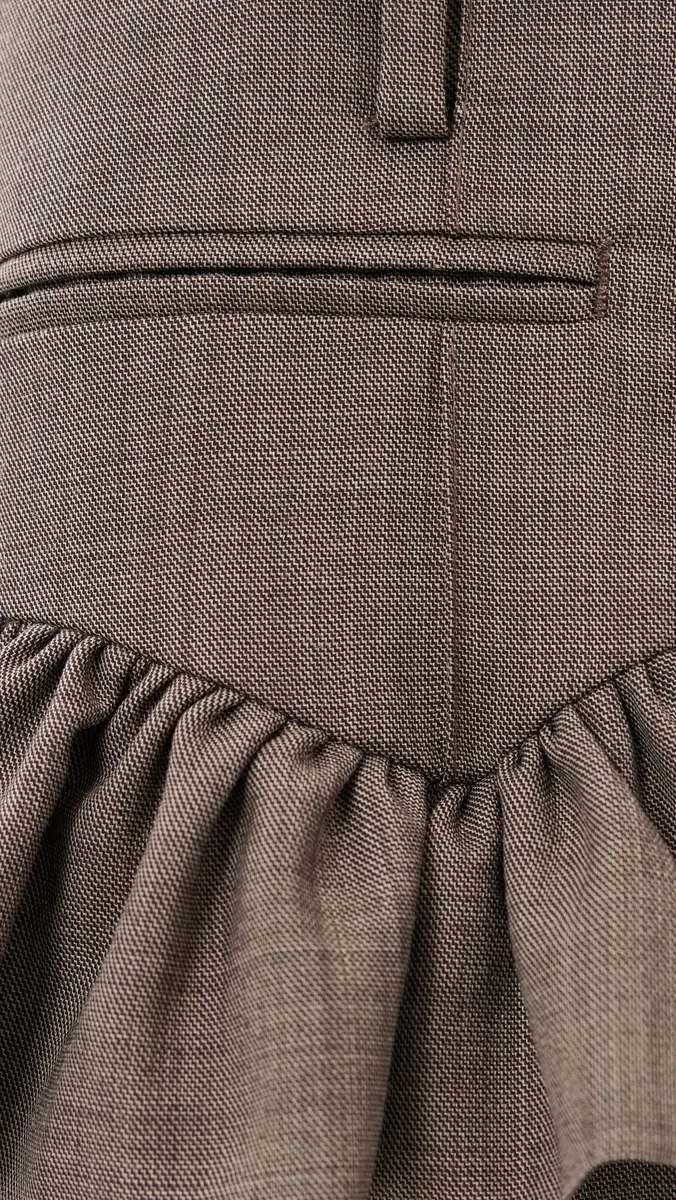 Ganni Wool Blend Melange Suiting Skirt Pants | Thumbnail 6 Ganni Wool Blend Melange Suiting Skirt Pants | Thumbnail 6