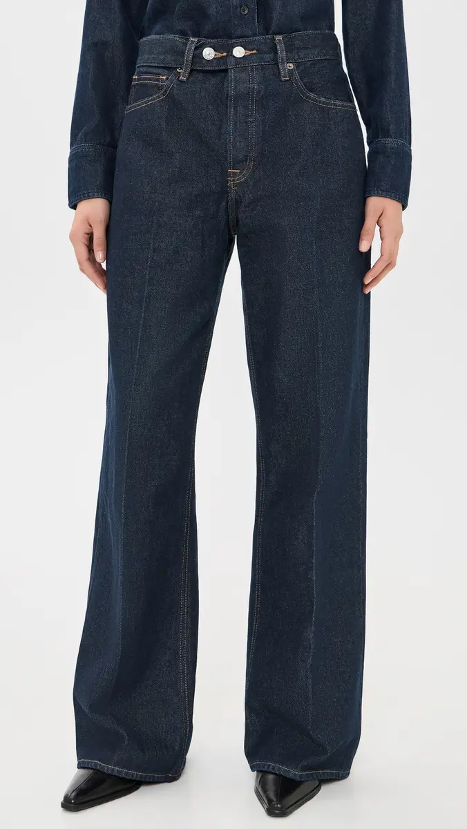 GOOD AMERICAN Belted Vintage Baggy Jeans | Thumbnail 2