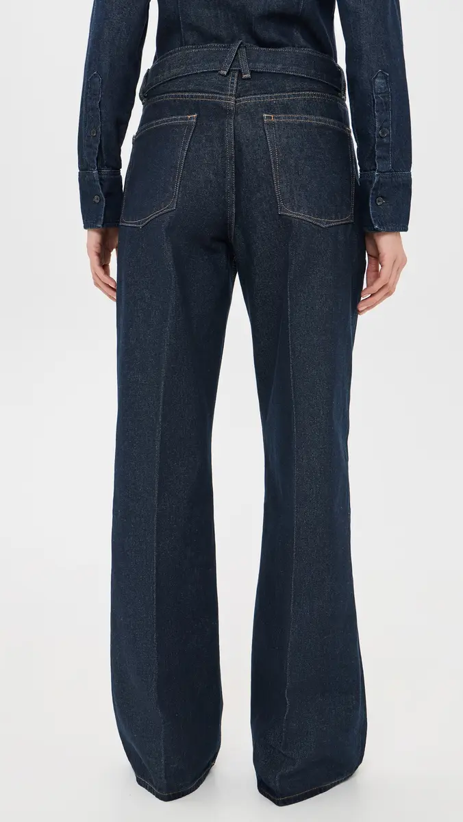GOOD AMERICAN Belted Vintage Baggy Jeans | Thumbnail 3