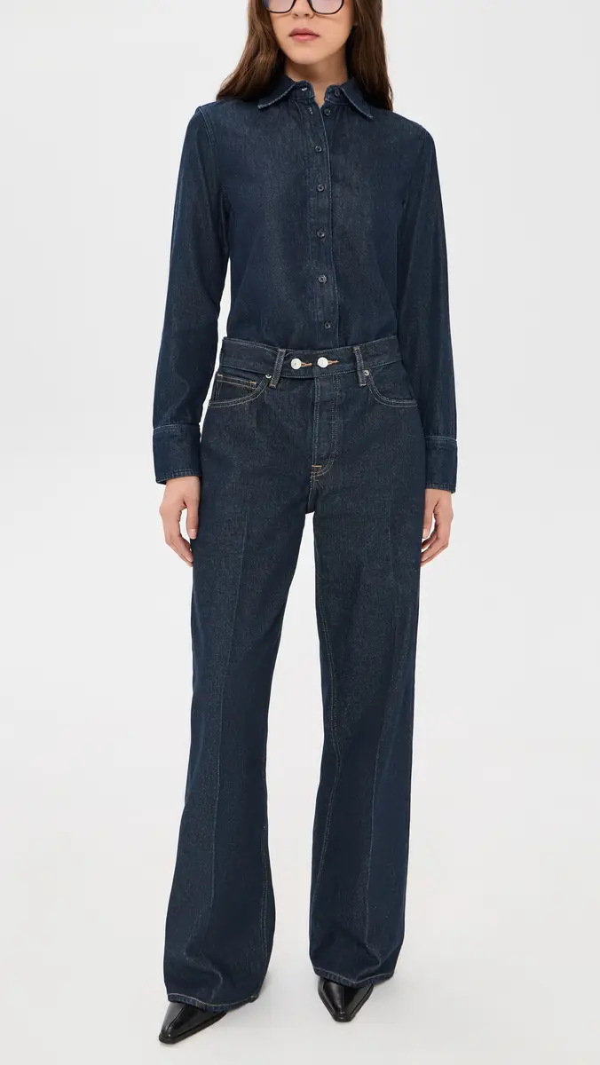 GOOD AMERICAN Belted Vintage Baggy Jeans | Thumbnail 5