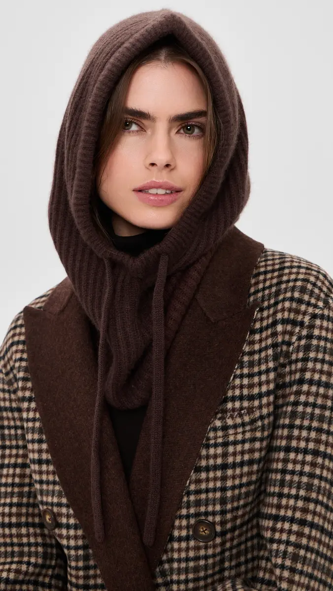 White + Warren Cashmere Ribbed Balaclava | Thumbnail 2