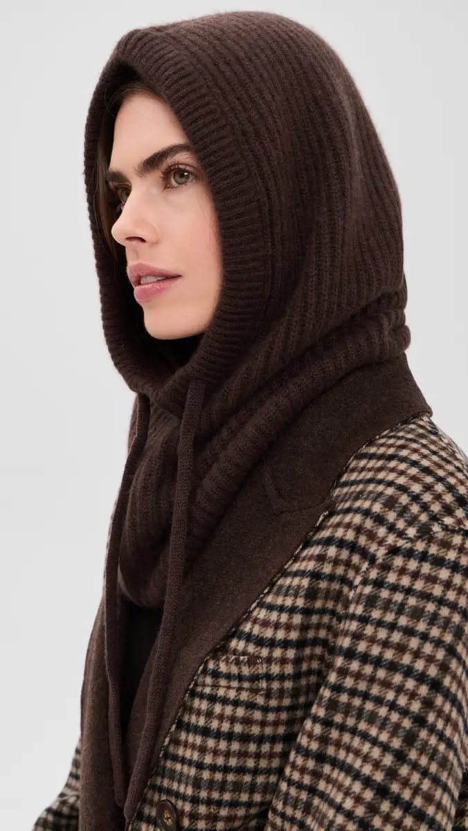 White + Warren Cashmere Ribbed Balaclava | Thumbnail 3