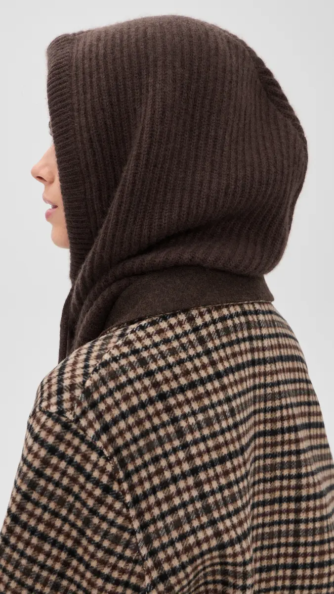 White + Warren Cashmere Ribbed Balaclava | Thumbnail 4