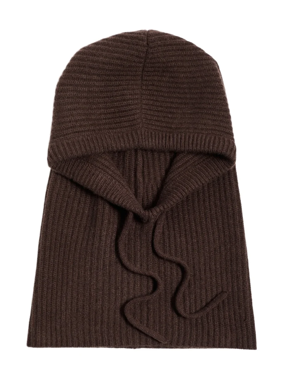 White + Warren Cashmere Ribbed Balaclava