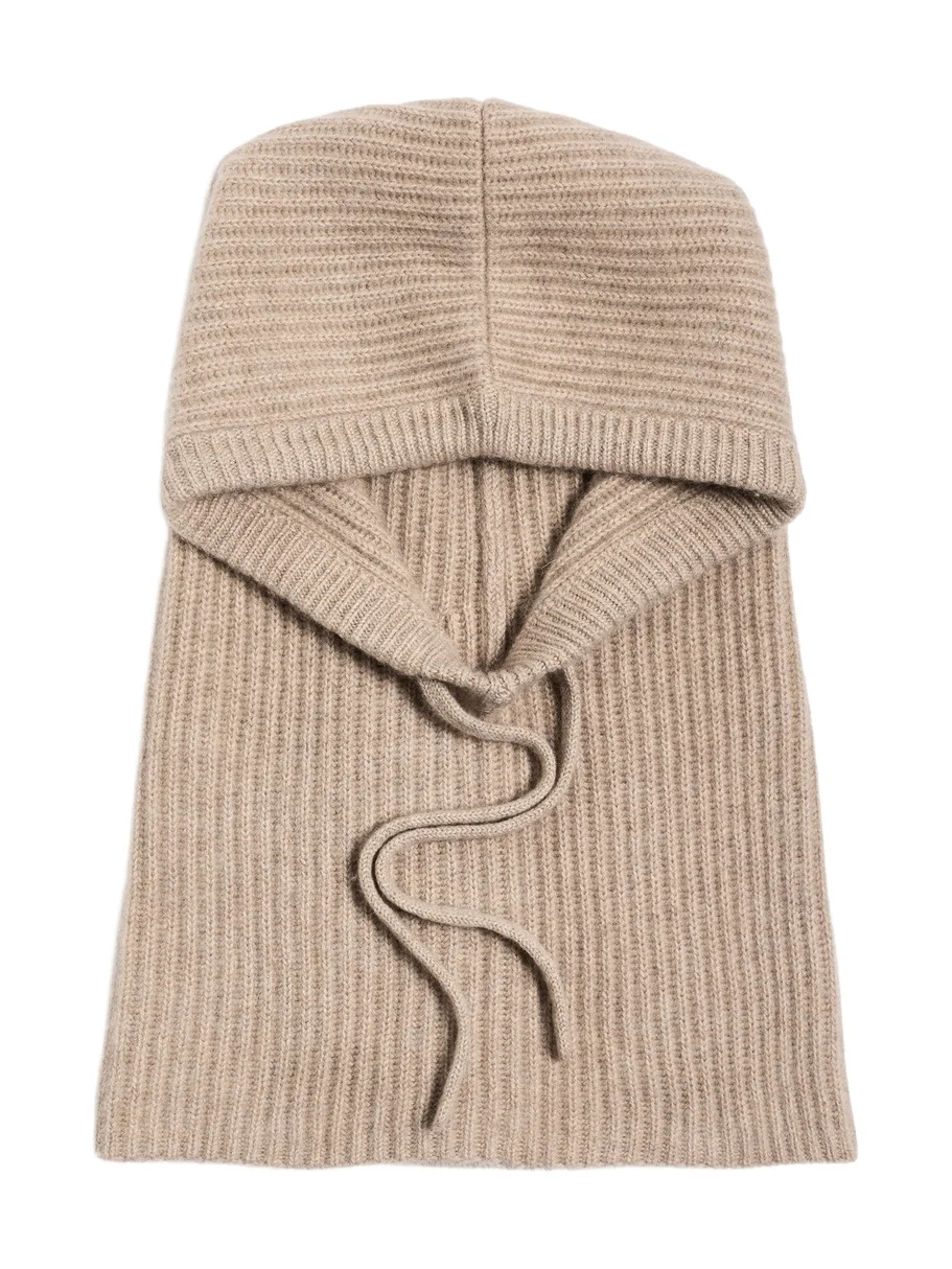 White + Warren Cashmere Ribbed Balaclava