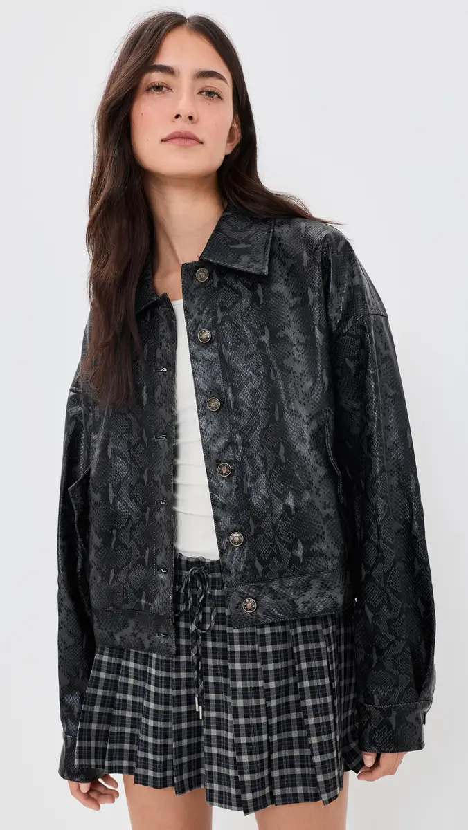 LIONESS Angel Faux Leather Jacket | Thumbnail 2