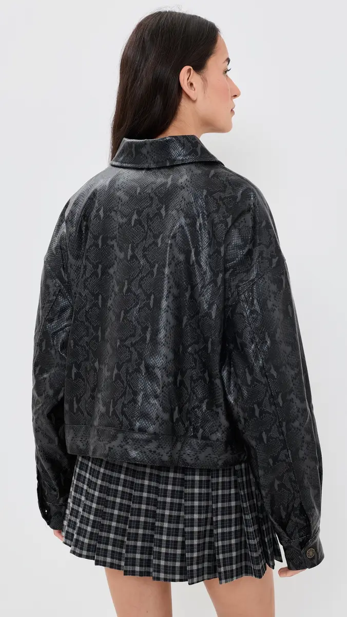 LIONESS Angel Faux Leather Jacket | Thumbnail 3