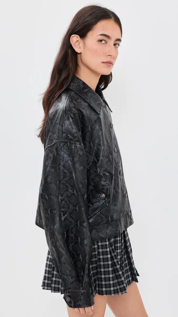 LIONESS Angel Faux Leather Jacket | Thumbnail 4