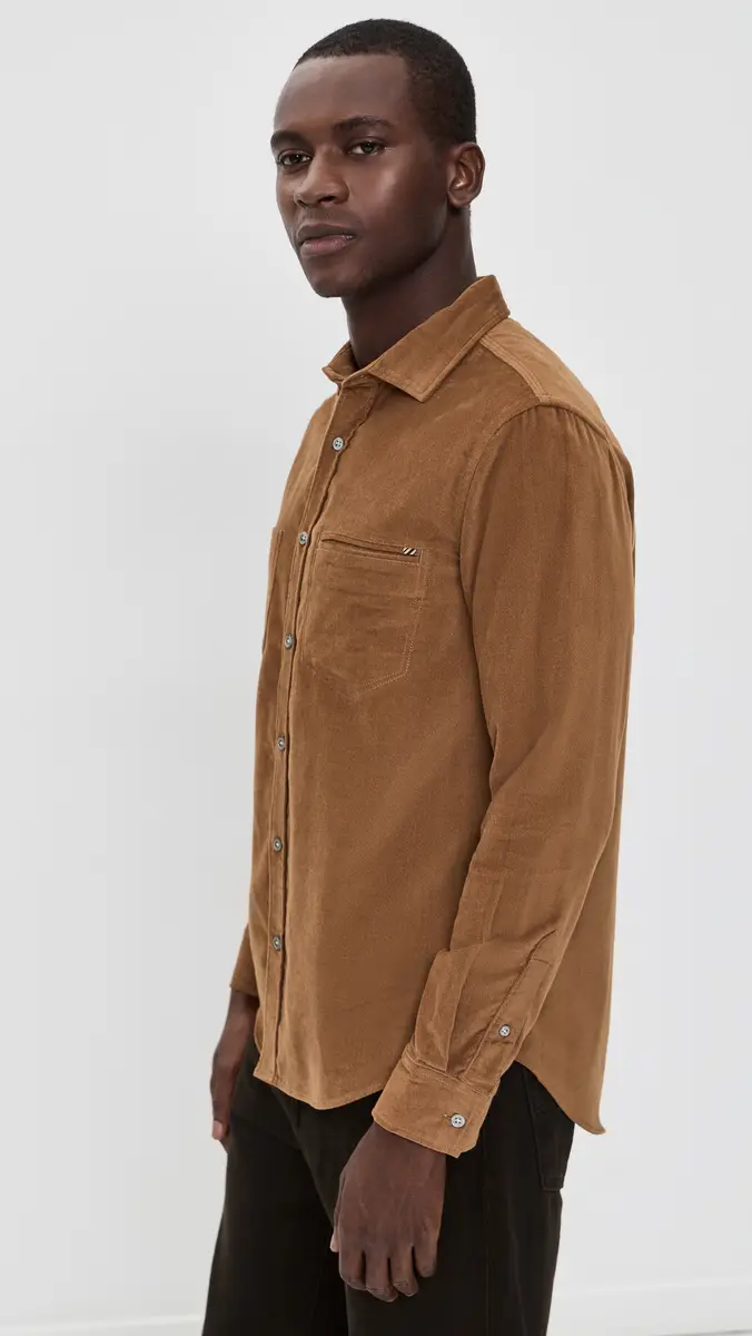 Billy Reid Moleskin Corduroy Cochran Shirt | Thumbnail 5 Billy Reid Moleskin Corduroy Cochran Shirt | Thumbnail 5