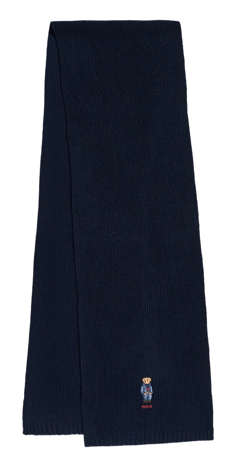 Solid Denim Bear Scarf