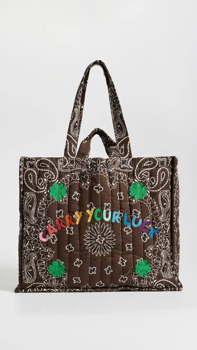 CALL IT BY YOUR NAME Quilted Maxi Cabas Tote Bag | Thumbnail 2 CALL IT BY YOUR NAME Quilted Maxi Cabas Tote Bag | Thumbnail 2