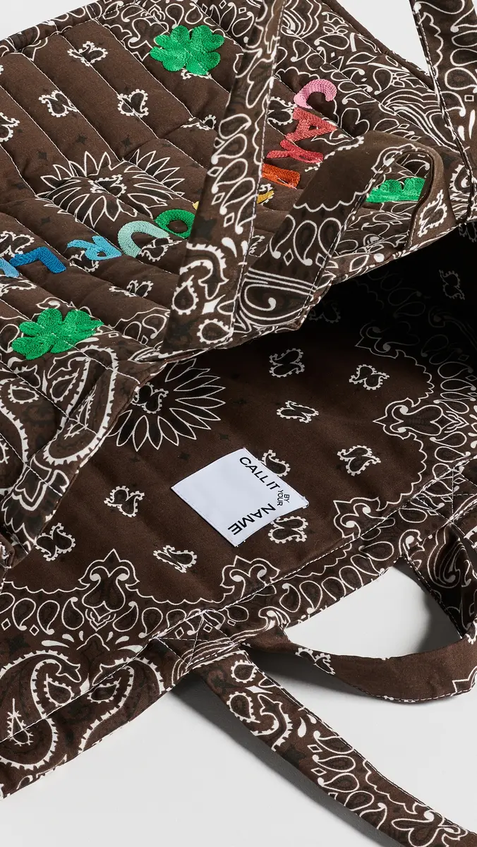 CALL IT BY YOUR NAME Quilted Maxi Cabas Tote Bag | Thumbnail 6 CALL IT BY YOUR NAME Quilted Maxi Cabas Tote Bag | Thumbnail 6