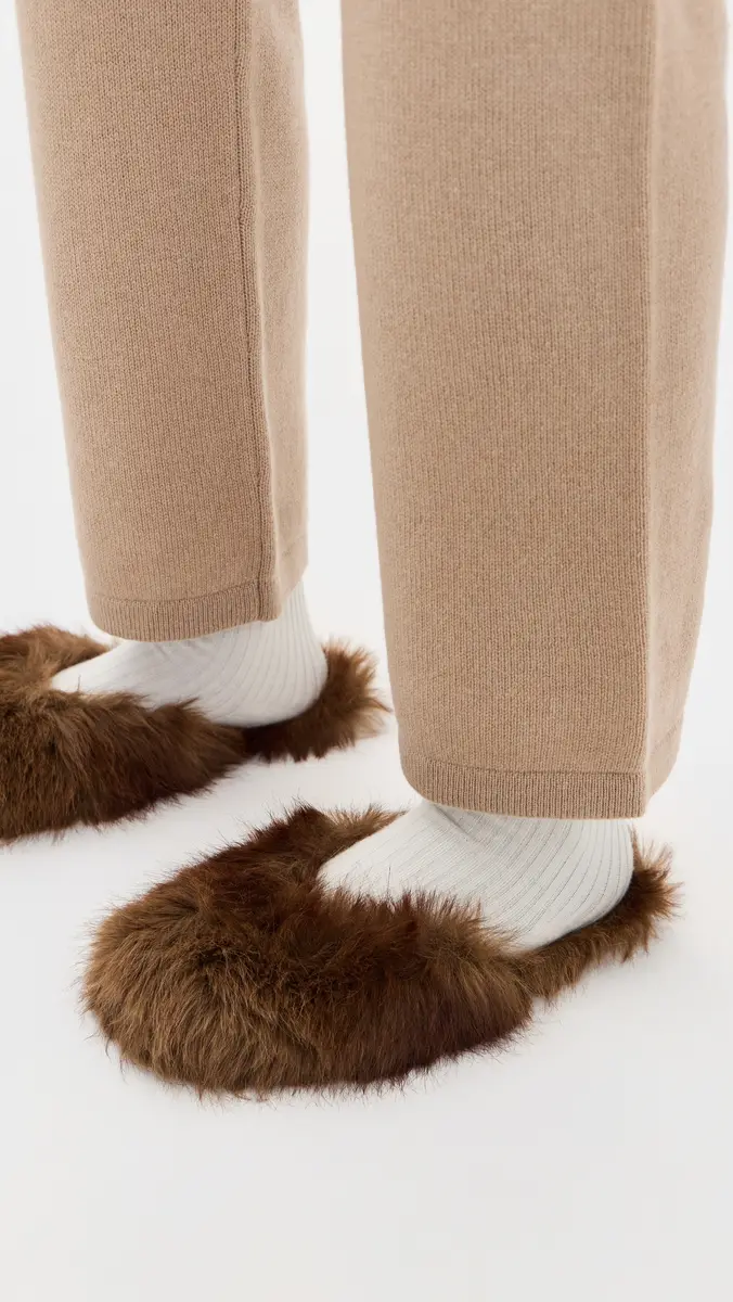 Apparis Demi Faux Mink Mule Slippers | Thumbnail 3 Apparis Demi Faux Mink Mule Slippers | Thumbnail 3