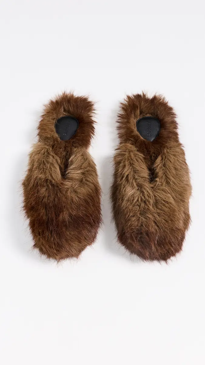 Apparis Demi Faux Mink Mule Slippers | Thumbnail 5 Apparis Demi Faux Mink Mule Slippers | Thumbnail 5