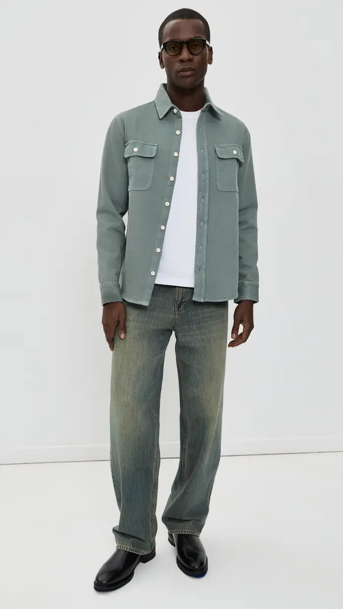 Taylor Stitch The Ledge Shirt In Deep Sea Twill | Thumbnail 5 Taylor Stitch The Ledge Shirt In Deep Sea Twill | Thumbnail 5