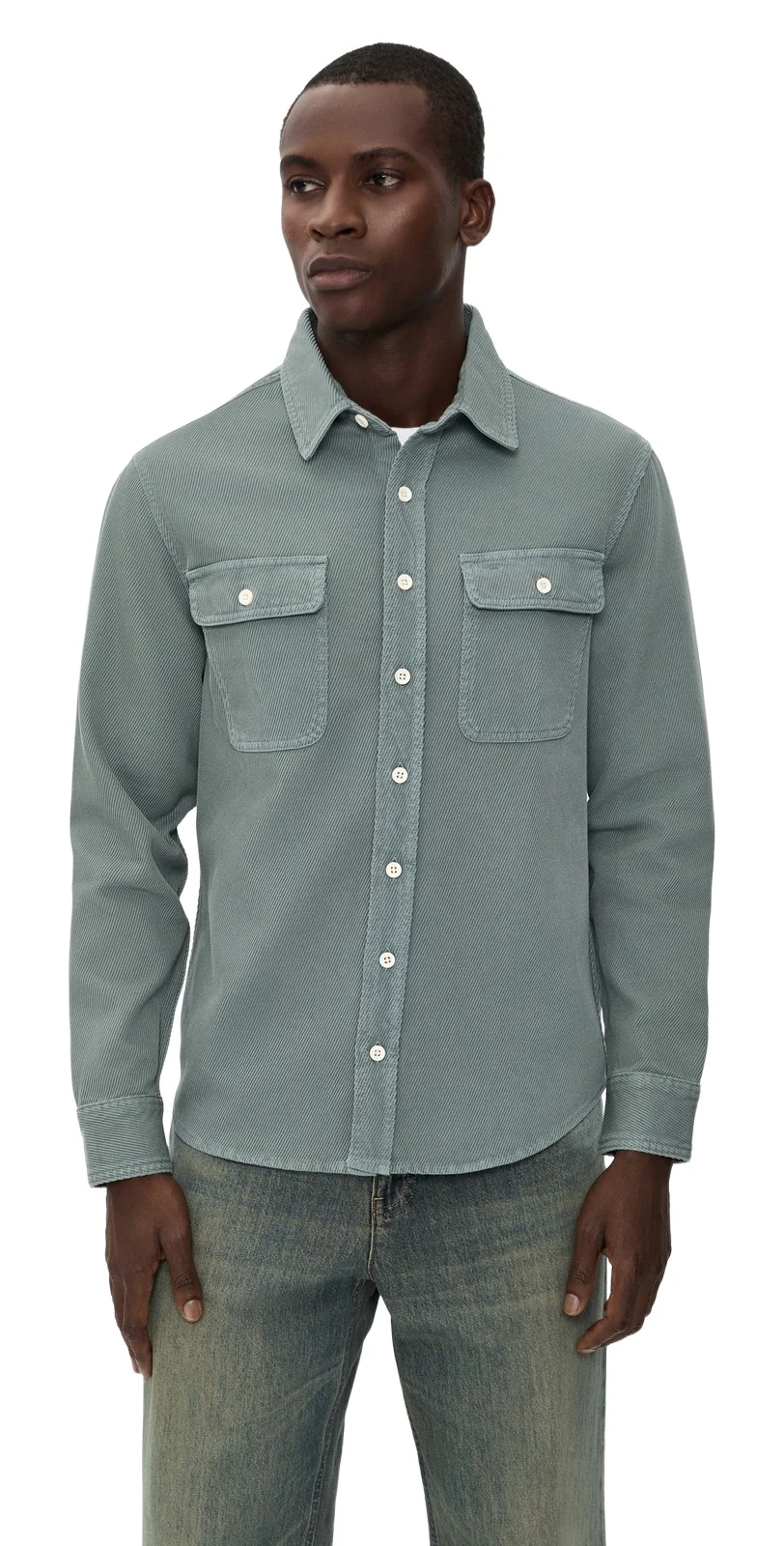 Taylor Stitch The Ledge Shirt In Deep Sea Twill