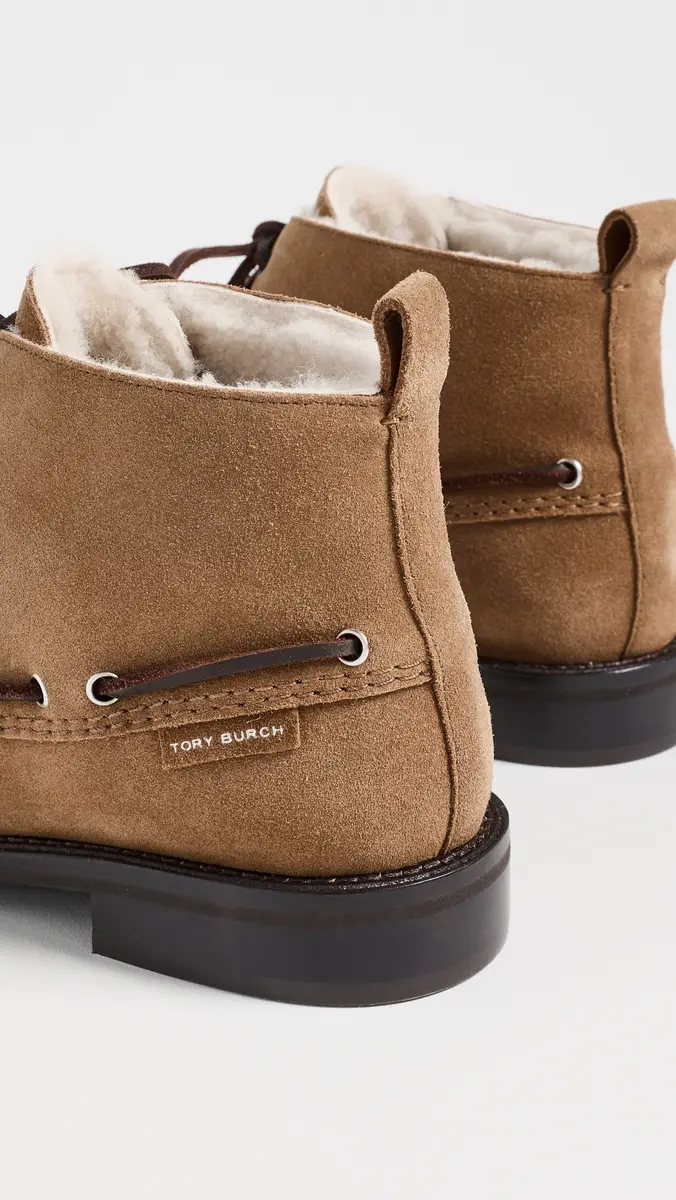 Tory Burch Duck Shearling Suede Ankle Boots | Thumbnail 4 Tory Burch Duck Shearling Suede Ankle Boots | Thumbnail 4