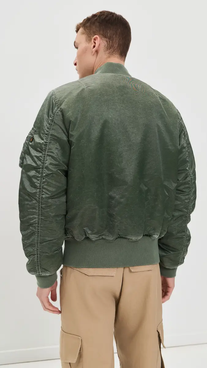 Alpha Industries MA-1 Battlewash Heritage Fit Bomber Jacket | Thumbnail 3 Alpha Industries MA-1 Battlewash Heritage Fit Bomber Jacket | Thumbnail 3