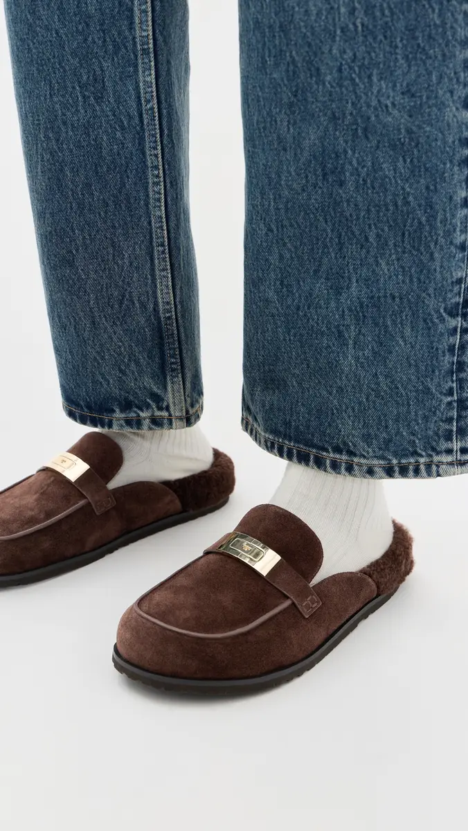 Tory Burch Leelee Shearling Mules | Thumbnail 3 Tory Burch Leelee Shearling Mules | Thumbnail 3
