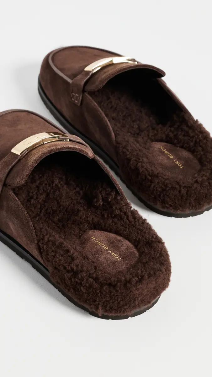 Tory Burch Leelee Shearling Mules | Thumbnail 4 Tory Burch Leelee Shearling Mules | Thumbnail 4