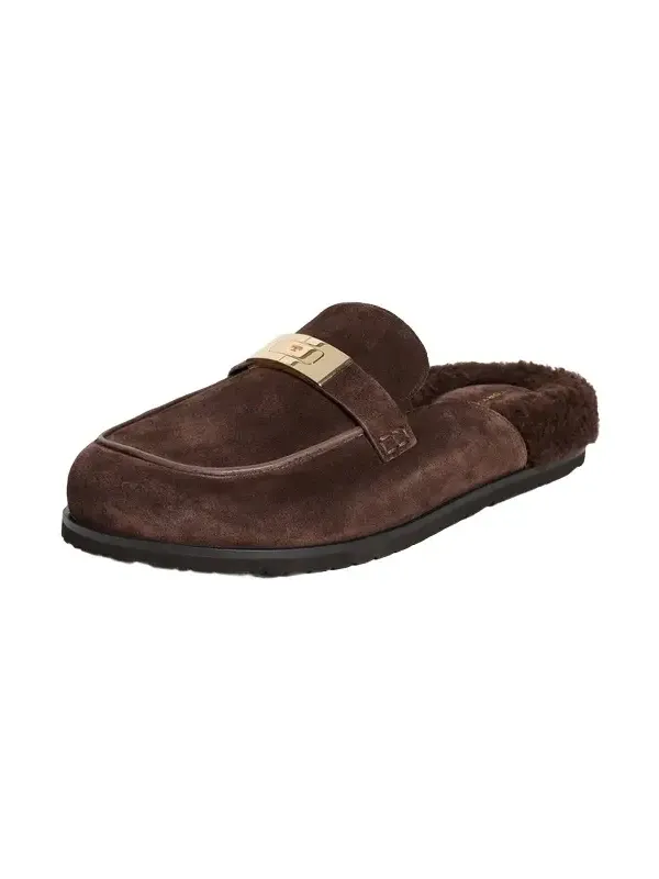 Leelee Shearling Mules Leelee Shearling Mules