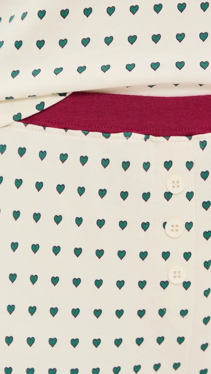 Cozyland by Morgan Lane Floating Hearts Baby Jean Long Pajama Set | Thumbnail 6 Cozyland by Morgan Lane Floating Hearts Baby Jean Long Pajama Set | Thumbnail 6