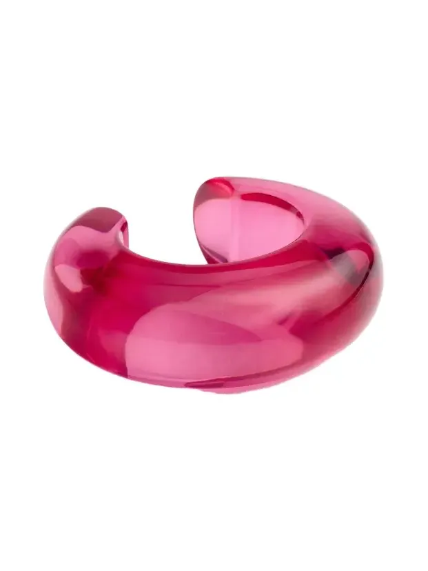 Arc Cuff In Magenta Pink Arc Cuff In Magenta Pink
