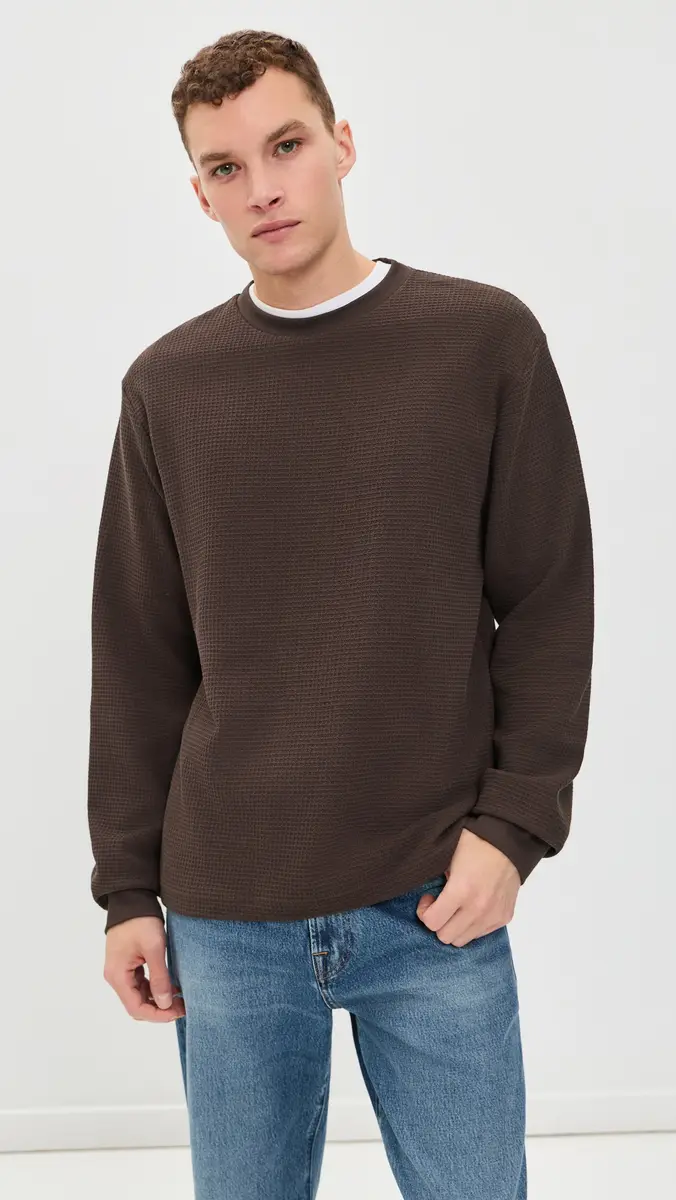 Power Goods Thermal Waffle Tee | Thumbnail 2 Power Goods Thermal Waffle Tee | Thumbnail 2