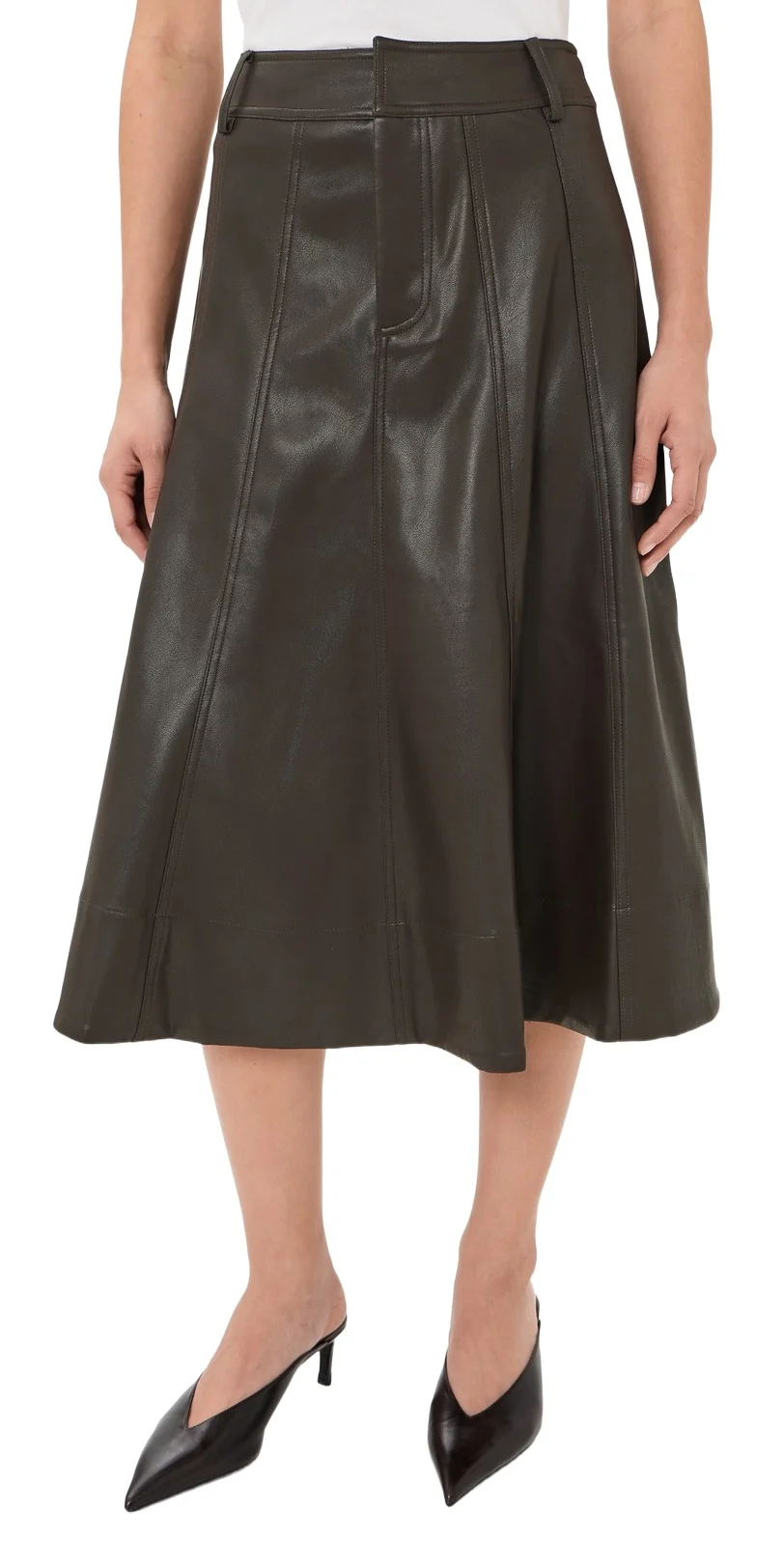 ASTR The Label Zhuri Faux Leather Skirt