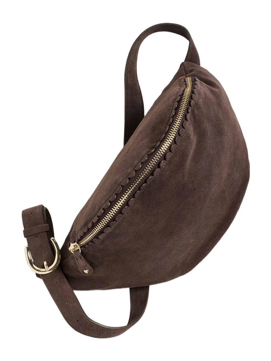 Stoney Clover Lane Pittsford Oversized Suede Sling Bag