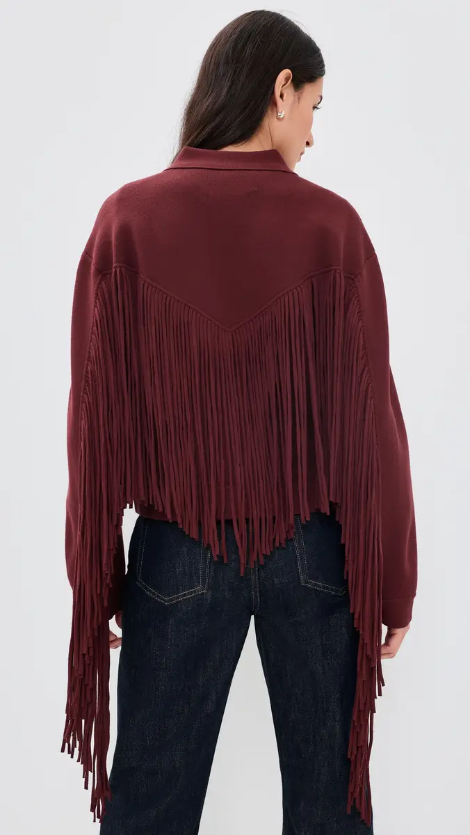 Essentiel Antwerp Istern Jacket with Fringes Margot Mauve | Thumbnail 3 Essentiel Antwerp Istern Jacket with Fringes Margot Mauve | Thumbnail 3