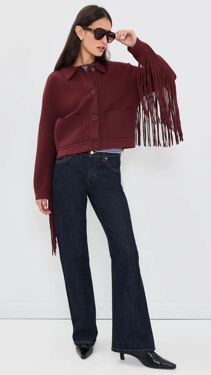Essentiel Antwerp Istern Jacket with Fringes Margot Mauve | Thumbnail 5 Essentiel Antwerp Istern Jacket with Fringes Margot Mauve | Thumbnail 5