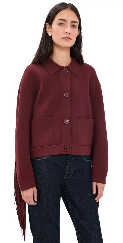 Istern Jacket with Fringes Margot Mauve Istern Jacket with Fringes Margot Mauve
