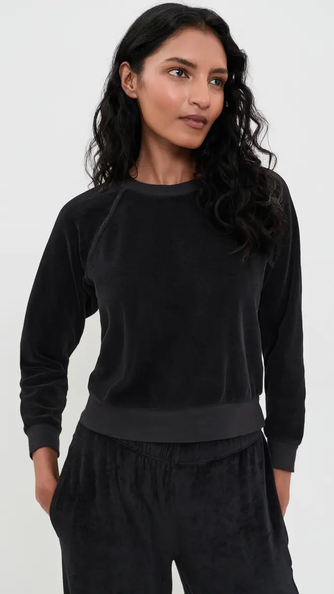 Suzie Kondi Tilos Velour Raglan Sweatshirt | Thumbnail 2 Suzie Kondi Tilos Velour Raglan Sweatshirt | Thumbnail 2