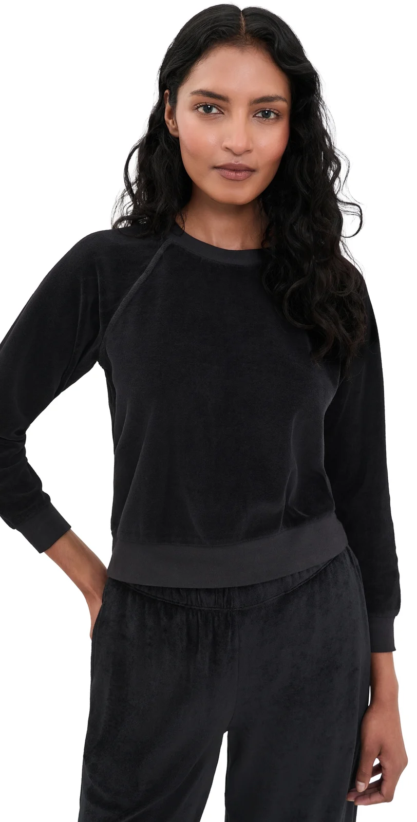 Suzie Kondi Tilos Velour Raglan Sweatshirt