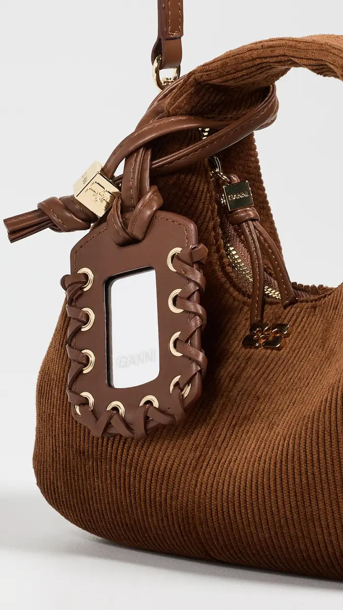 Ganni Corduroy Mini Hobo Bag | Thumbnail 5 Ganni Corduroy Mini Hobo Bag | Thumbnail 5