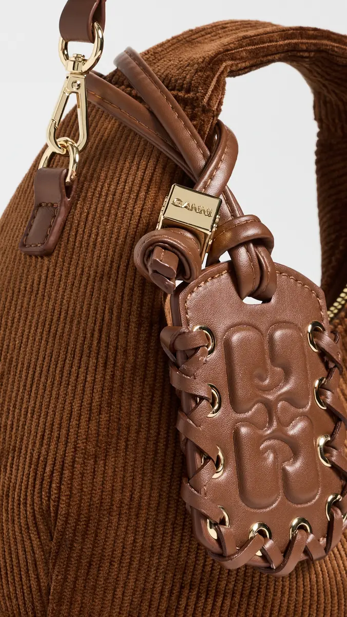 Ganni Corduroy Mini Hobo Bag | Thumbnail 6 Ganni Corduroy Mini Hobo Bag | Thumbnail 6