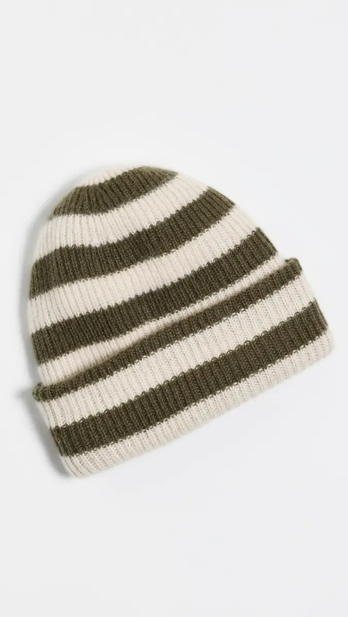 White + Warren Cashmere Striped Beanie | Thumbnail 4 White + Warren Cashmere Striped Beanie | Thumbnail 4