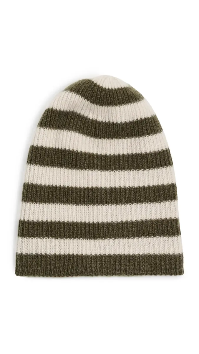 White + Warren Cashmere Striped Beanie | Thumbnail 6 White + Warren Cashmere Striped Beanie | Thumbnail 6