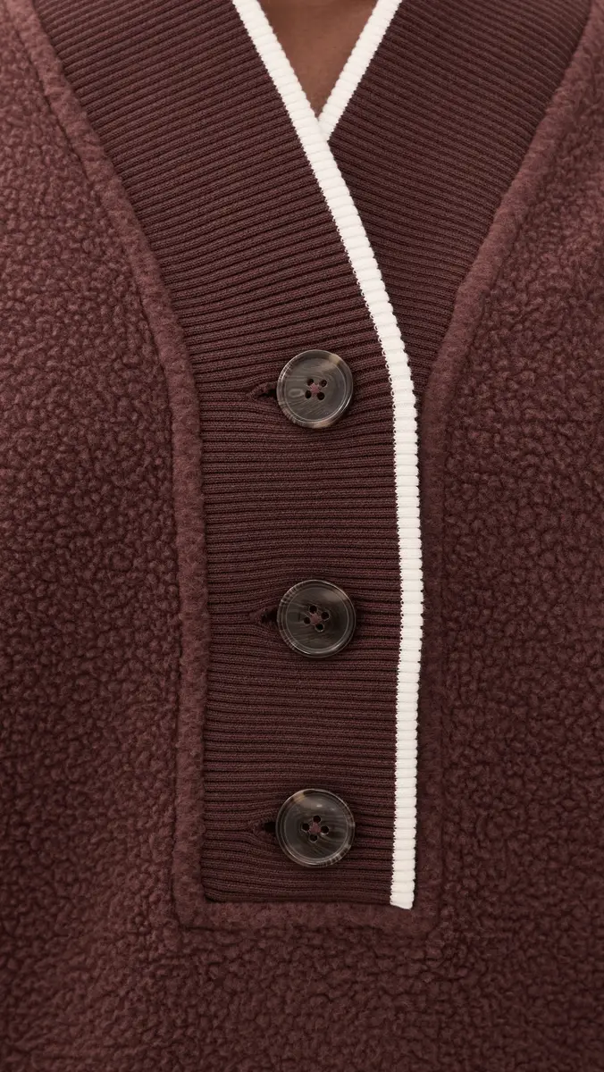 Varley Brenna Button Neck Fleece Sweatshirt | Thumbnail 6 Varley Brenna Button Neck Fleece Sweatshirt | Thumbnail 6