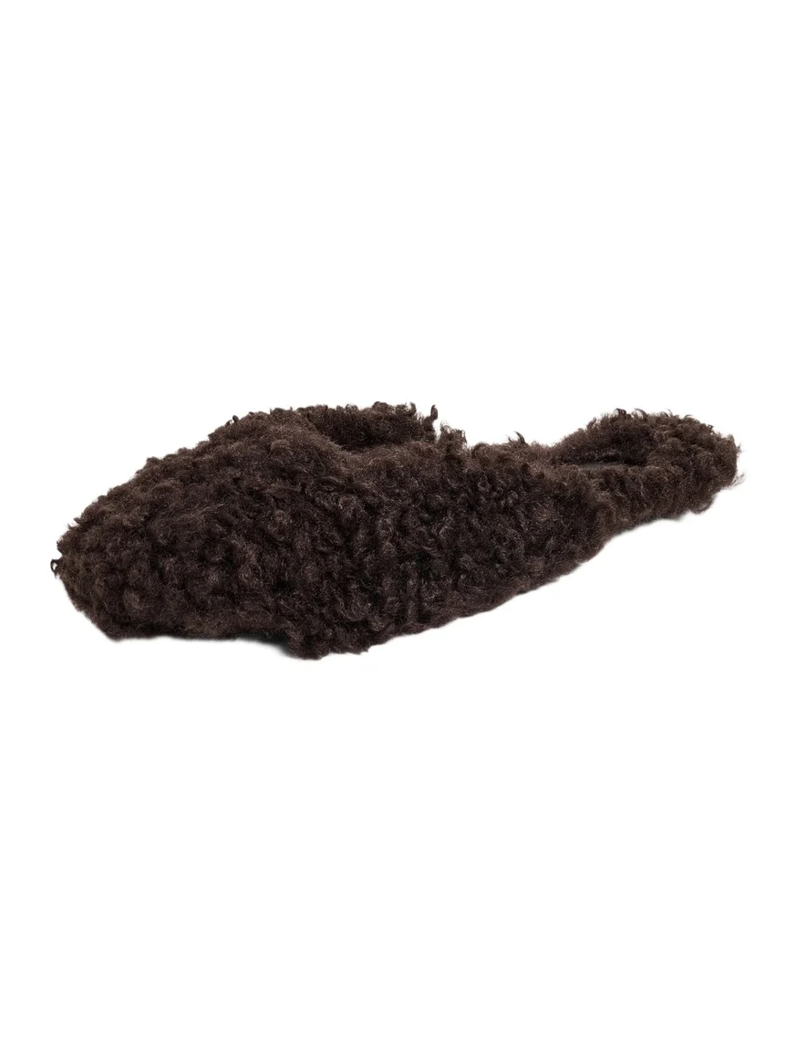 Apparis Demi Bouclette Mule Slippers