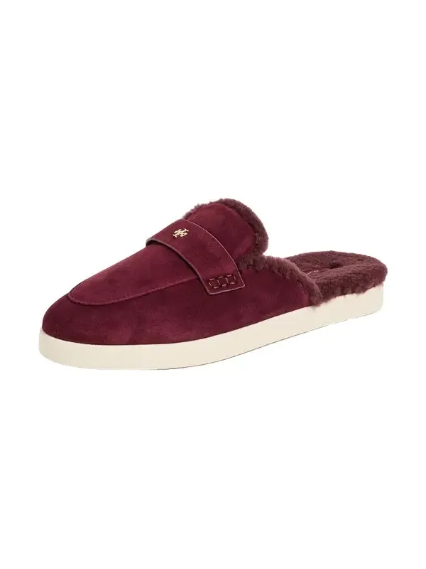 Tory Burch Ballet Sport Shearling Mules