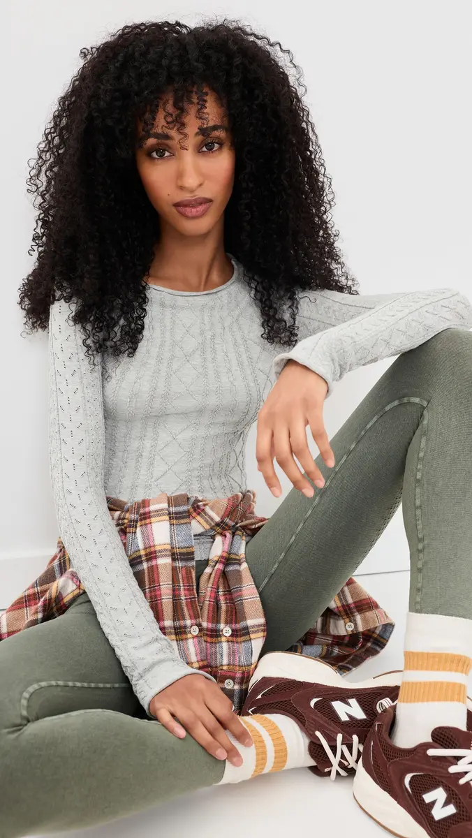 Free People So Soft Seamless Cable Top | Thumbnail 2 Free People So Soft Seamless Cable Top | Thumbnail 2