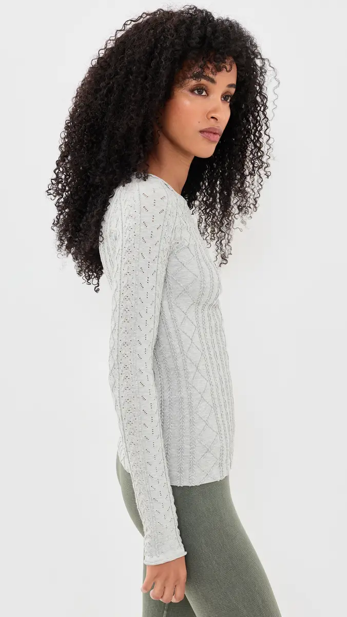 Free People So Soft Seamless Cable Top | Thumbnail 5 Free People So Soft Seamless Cable Top | Thumbnail 5