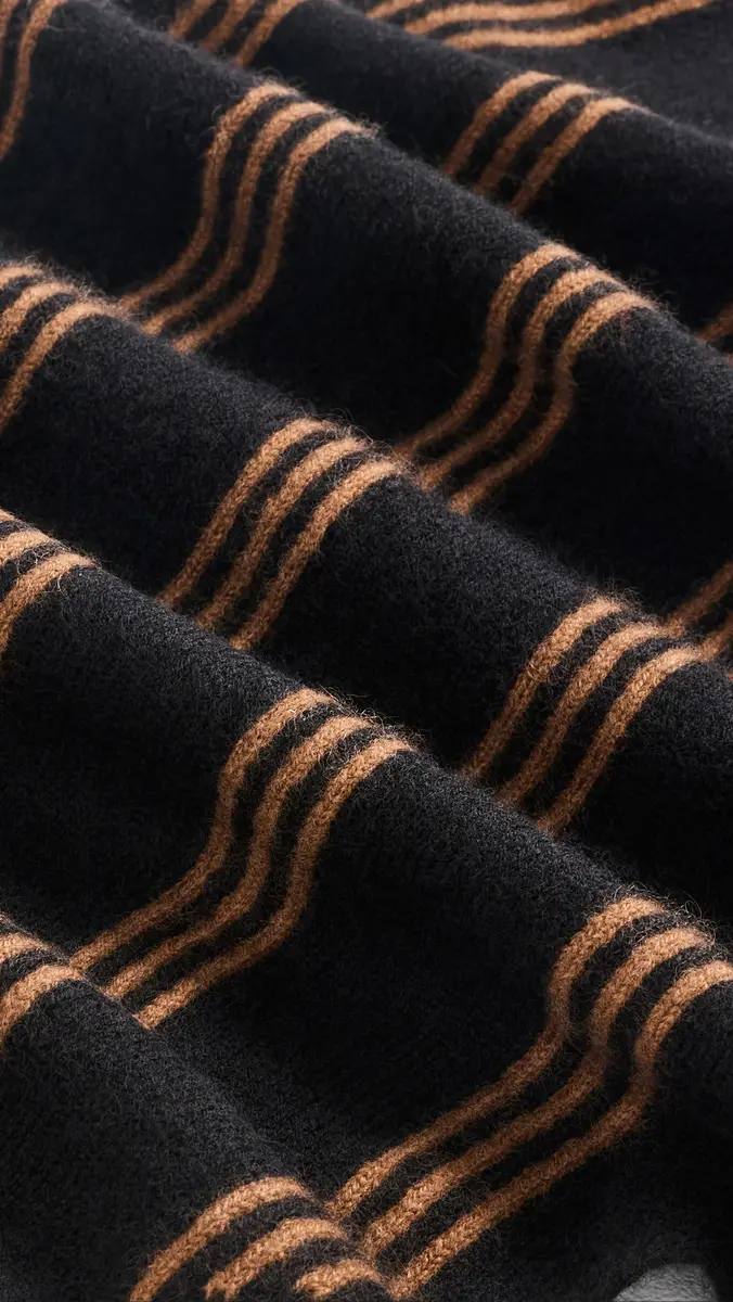 White + Warren Cashmere Striped Neckerchief | Thumbnail 5 White + Warren Cashmere Striped Neckerchief | Thumbnail 5