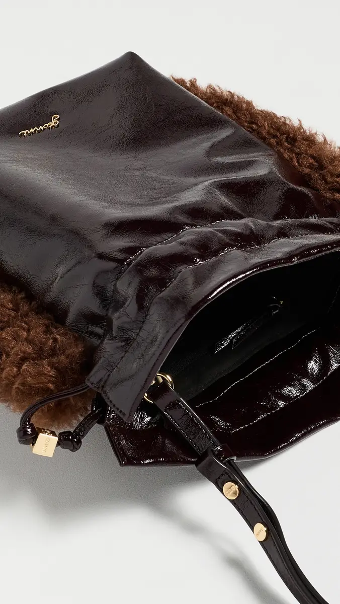 Ganni Faux Leather Deep Shine Party Pouch | Thumbnail 6 Ganni Faux Leather Deep Shine Party Pouch | Thumbnail 6