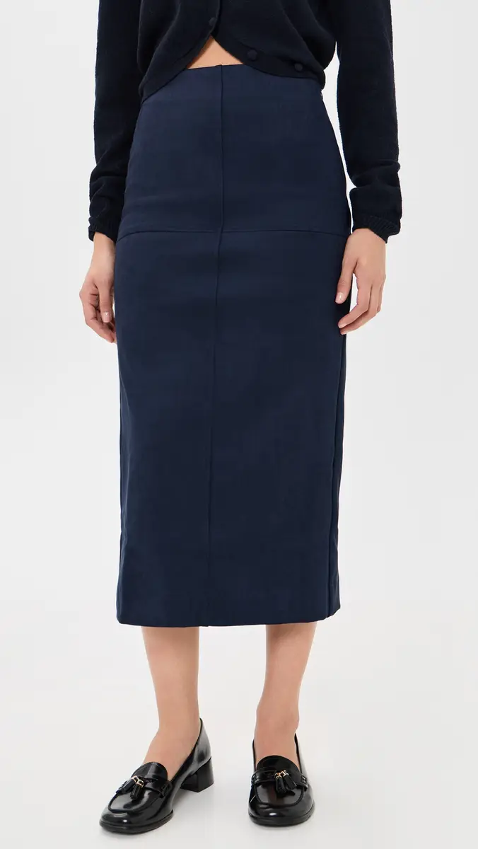 English Factory Faux Suede Midi Skirt | Thumbnail 2 English Factory Faux Suede Midi Skirt | Thumbnail 2
