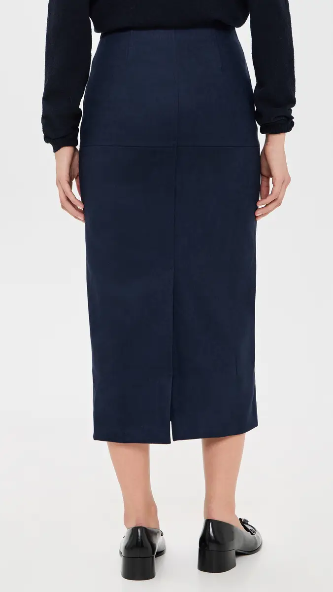 English Factory Faux Suede Midi Skirt | Thumbnail 3 English Factory Faux Suede Midi Skirt | Thumbnail 3
