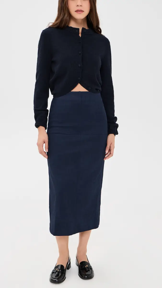 English Factory Faux Suede Midi Skirt | Thumbnail 5 English Factory Faux Suede Midi Skirt | Thumbnail 5