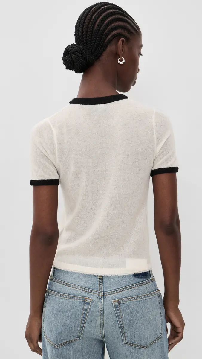 RE/DONE Morrision Knit Ringer Tee | Thumbnail 3 RE/DONE Morrision Knit Ringer Tee | Thumbnail 3
